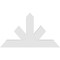 Ekena Millwork Saratoga Architectural Grade PVC Gable Bracket, 48"W x 28"H x 2"D x 6"F, 14/12 Pitch GBP048X28X0206SAR00 - alternate 4